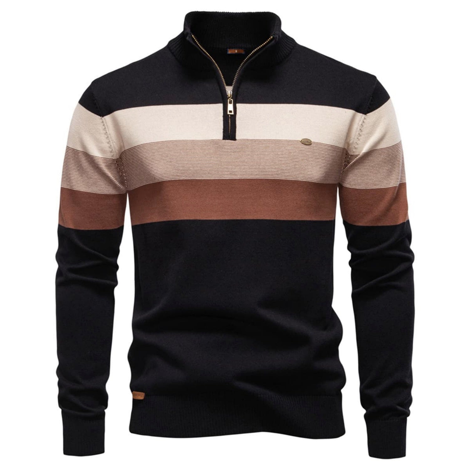Men’s Classic Colorblock Half-Zip Sweater
