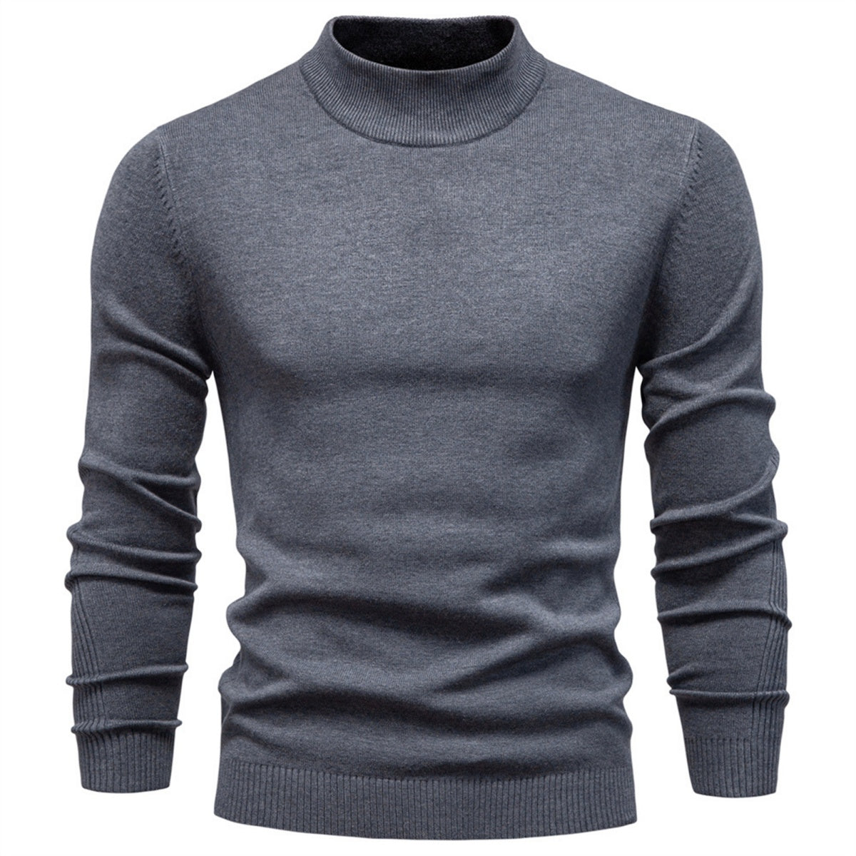 Men’s Classic Mock Neck Knit Sweater