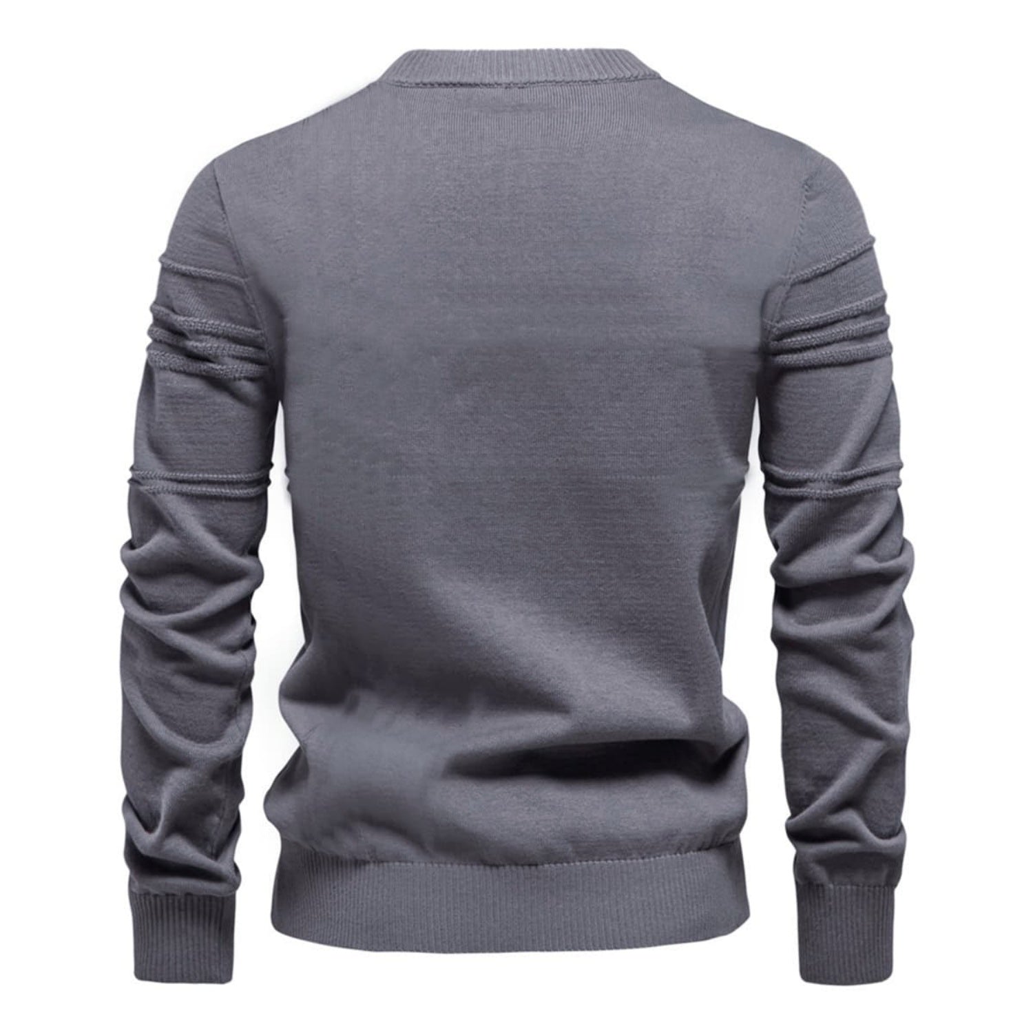 Men's Crosshatch Crew Neck Knit Sweater