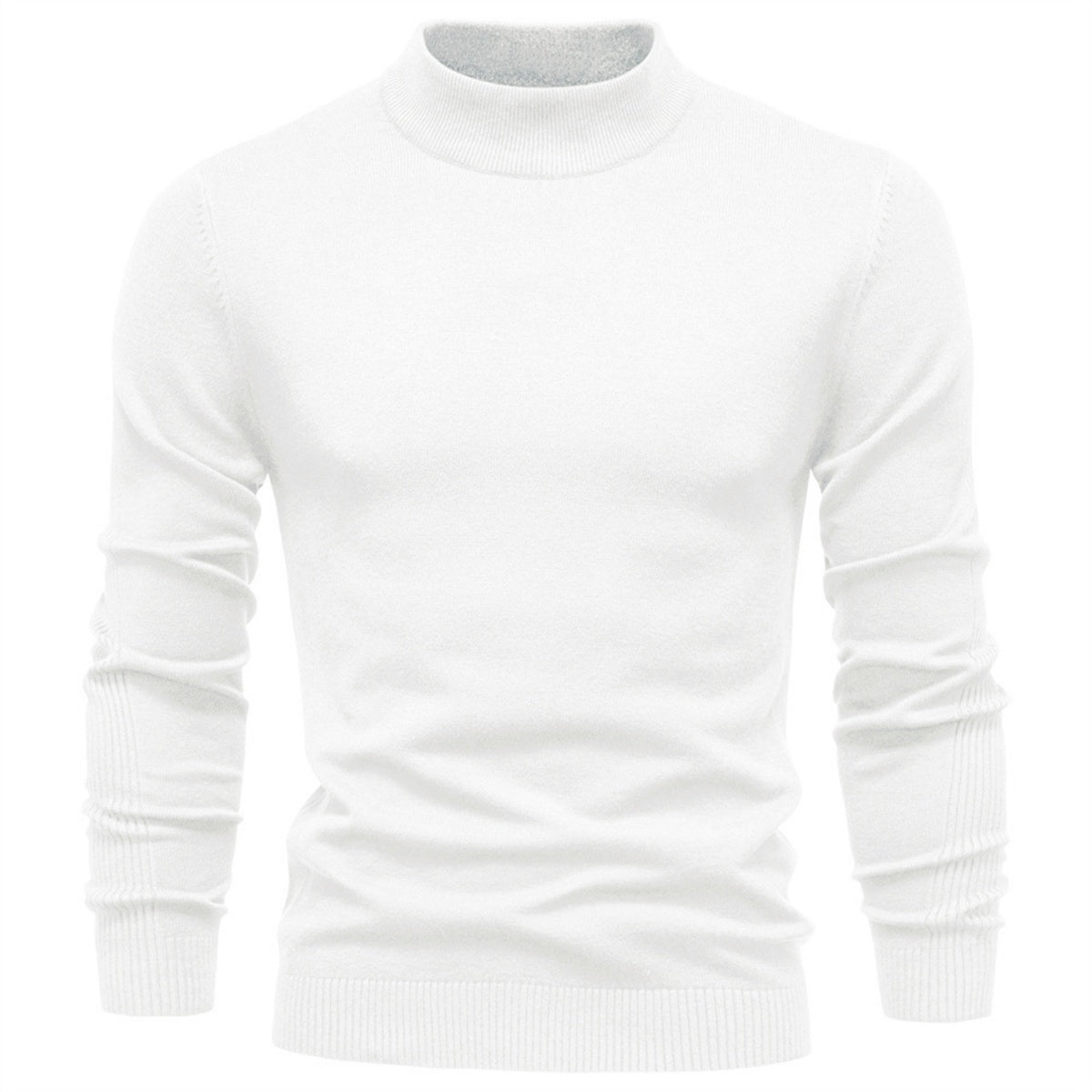 Men’s Classic Mock Neck Knit Sweater