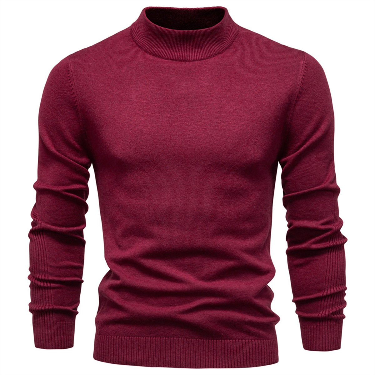 Men’s Classic Mock Neck Knit Sweater