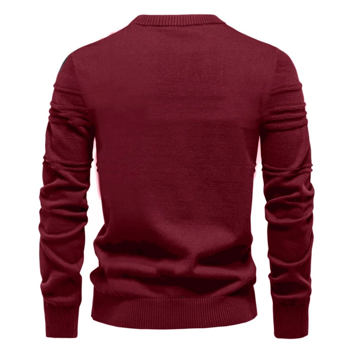 Men's Crosshatch Crew Neck Knit Sweater