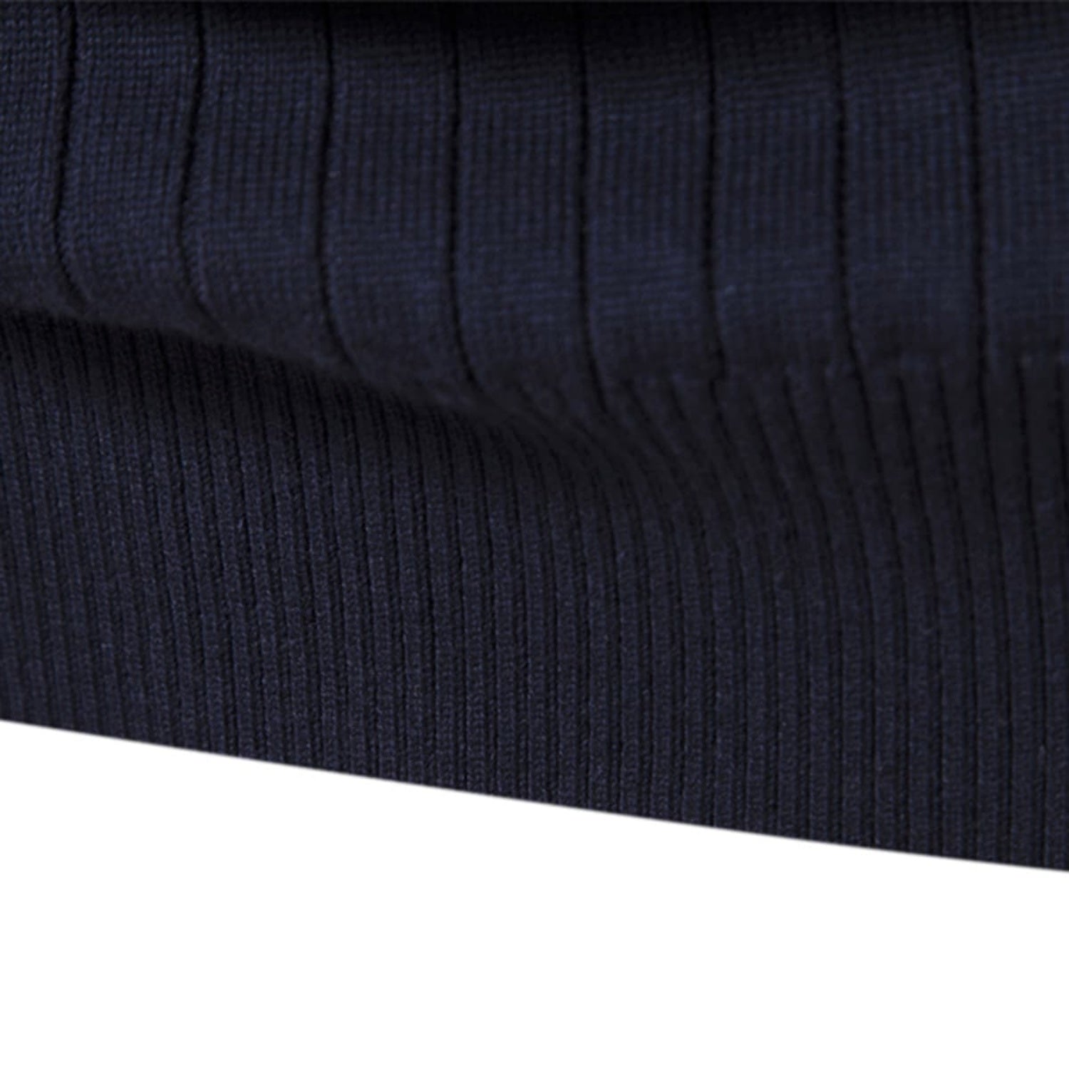 Men’s Half-Zip Striped Knit Sweater