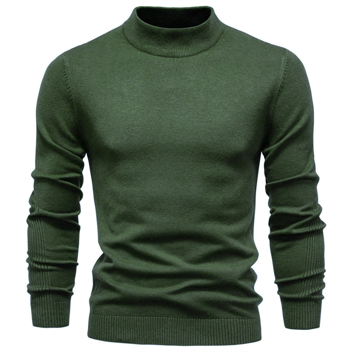Men’s Classic Mock Neck Knit Sweater