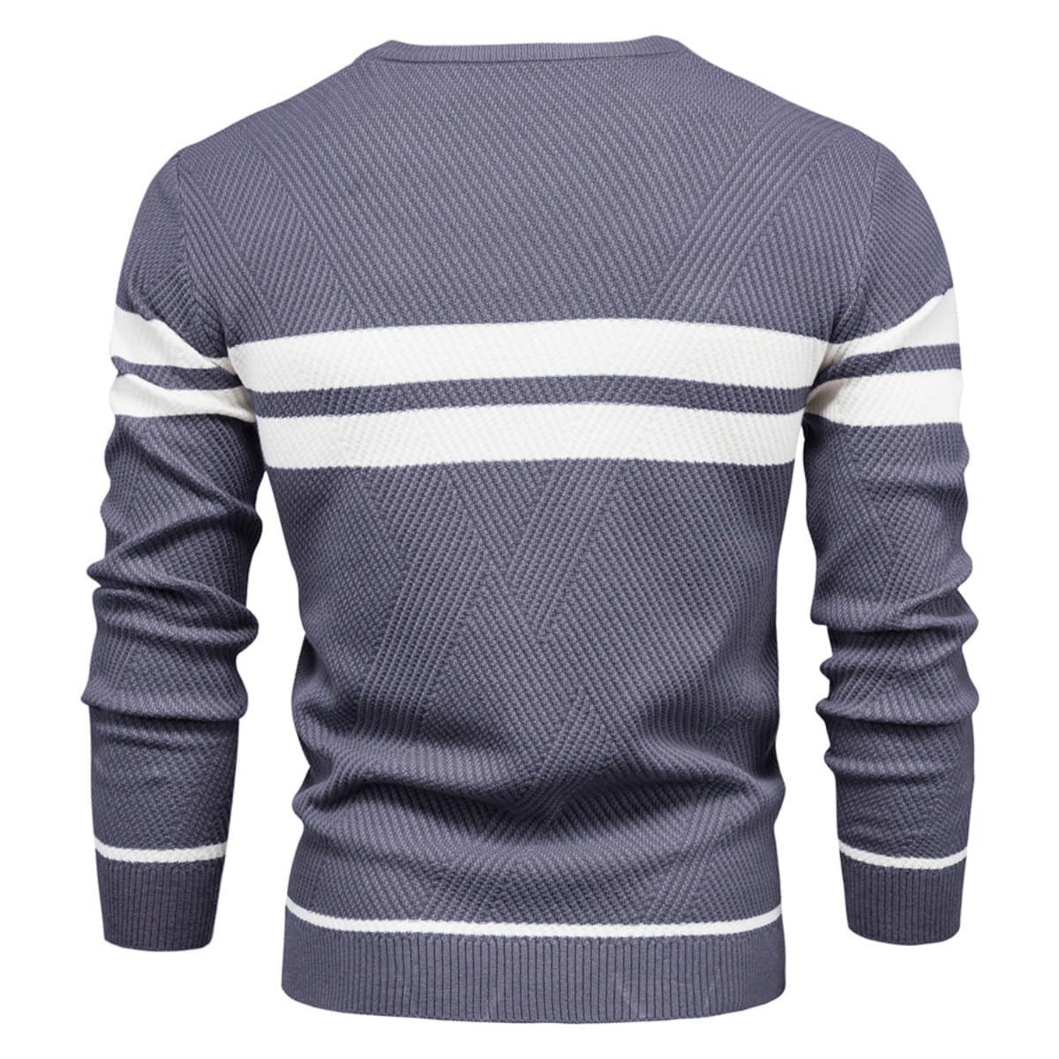 Men's Stripe Crewneck Sweater Pullover
